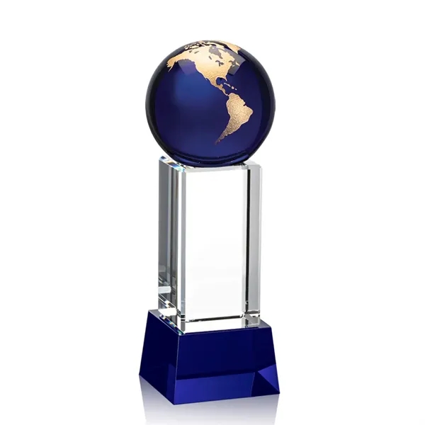 The Luz Globe award features a Blue Optical Crystal globe perched... from ASI 84592 St Regis Group / St Regis