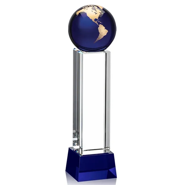 The Luz Globe award features a Blue Optical Crystal globe perched... from ASI 84592 St Regis Group / St Regis