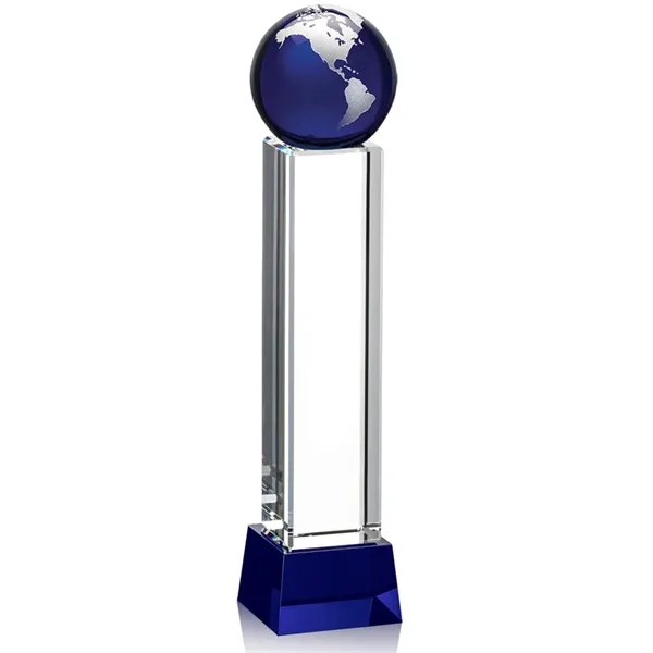 The Luz Globe award features a Blue Optical Crystal globe perched... from ASI 84592 St Regis Group / St Regis