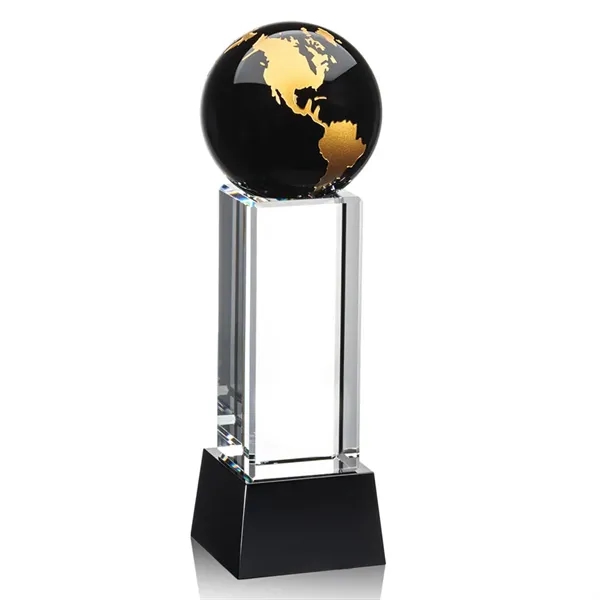 The Luz Globe award features a Black Optical Crystal globe perched... from ASI 84592 St Regis Group / St Regis