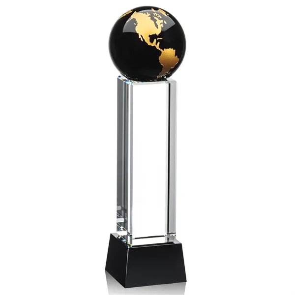 The Luz Globe award features a Black Optical Crystal globe perched... from ASI 84592 St Regis Group / St Regis
