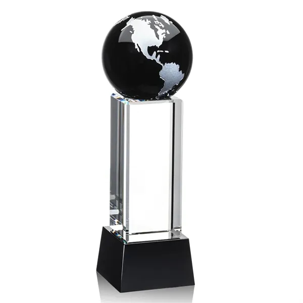 The Luz Globe award features a Black Optical Crystal globe perched... from ASI 84592 St Regis Group / St Regis
