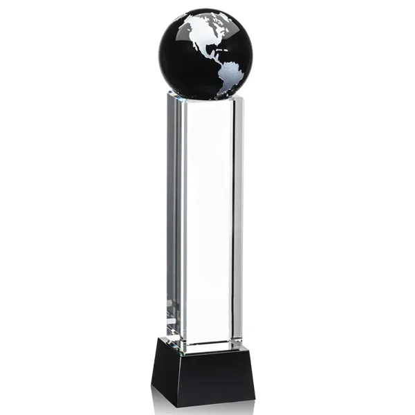 The Luz Globe award features a Black Optical Crystal globe perched... from ASI 84592 St Regis Group / St Regis