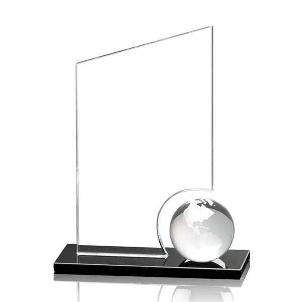 A gleaming crystal orb is mounted to our black optical crystal... from ASI 84592 St Regis Group / St Regis