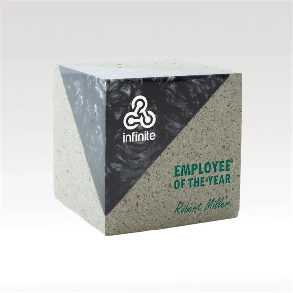 Alluring desktop award fashioned in concrete with colorful resin.... from ASI 93986 Visions/Awardcraft / Visions Awards