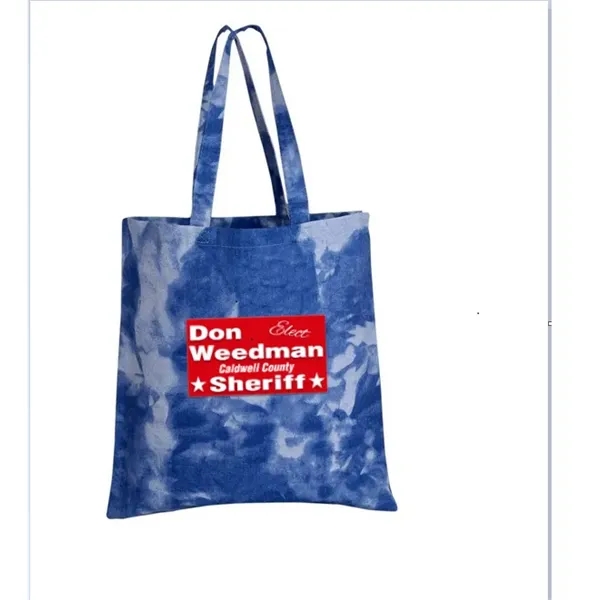 Heavy cotton canvas tie die tote bag.... from ASI 57713 Glow Promotions