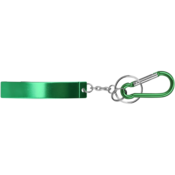 Jumbo size plain bottle opener with key chain and carabineer.... from ASI 74585 Nu Promo International / Nu Promo Line