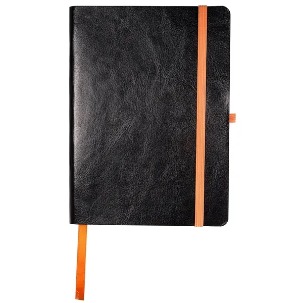 Faux leather cover journal with 96 ruled pages, elastic loop closure,... from ASI 79530 Prime Line