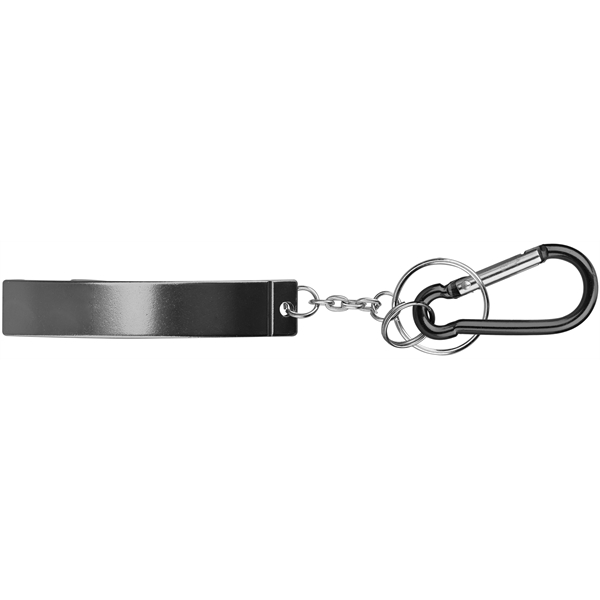 Jumbo size plain bottle opener with key chain and carabineer.... from ASI 74585 Nu Promo International / Nu Promo Line