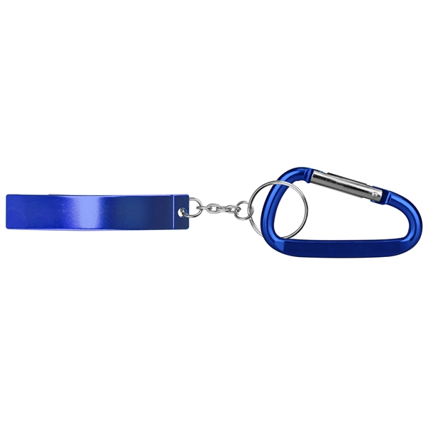 Jumbo size plain bottle opener with key chain and carabineer.... from ASI 74585 Nu Promo International / Nu Promo Line