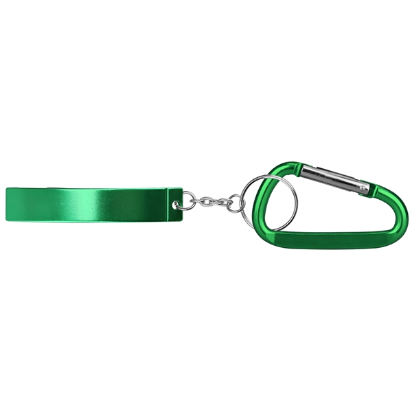 Jumbo size plain bottle opener with key chain and carabineer.... from ASI 74585 Nu Promo International / Nu Promo Line