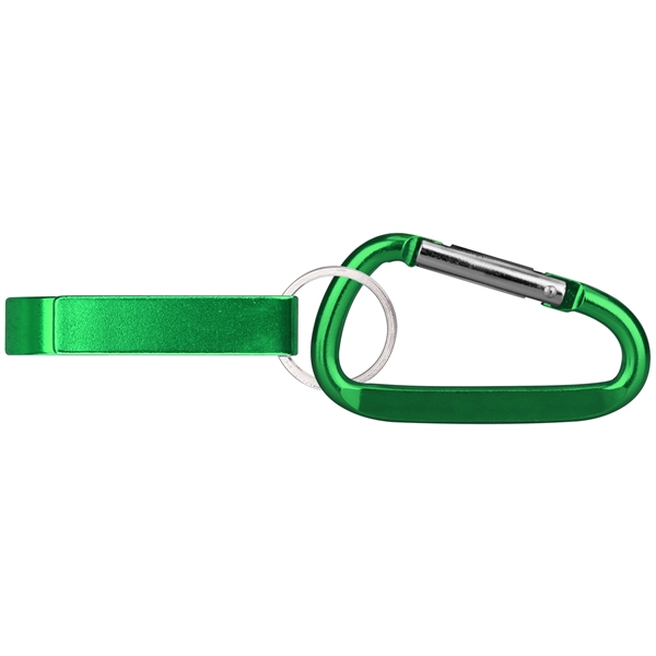 Deluxe aluminum can and bottle opener with split key ring and... from ASI 74585 Nu Promo International / Nu Promo Line