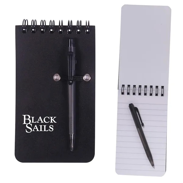 Spiral jotter with lined notebook paper and pen.... from ASI 63549 Jornik Manufacturing Corp / Jornik