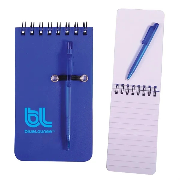 Spiral jotter with lined notebook paper and pen.... from ASI 63549 Jornik Manufacturing Corp / Jornik
