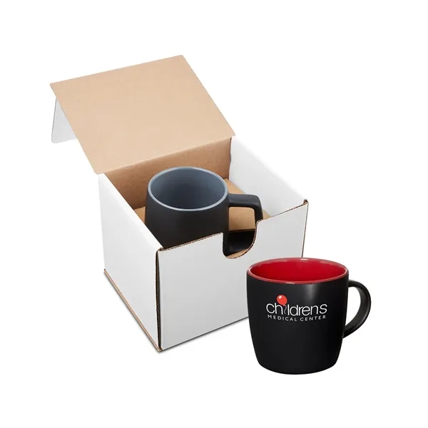 12 ounce ceramic mug with a kraft gift box.... from ASI 79530 Prime Line