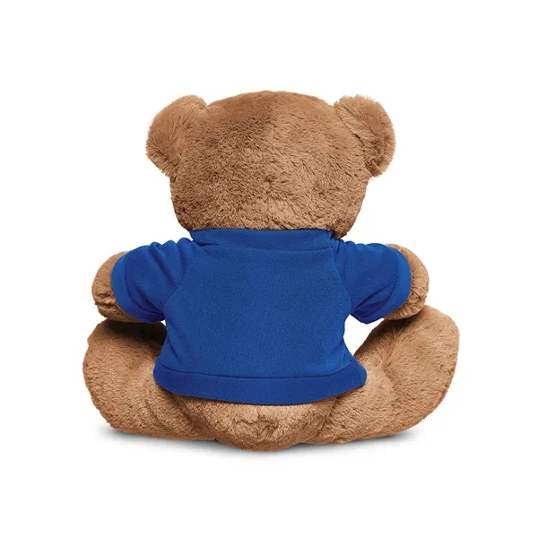 3.5" x 8.5" x 10" polyester plush brown bear with customizable... from ASI 79530 Prime Line