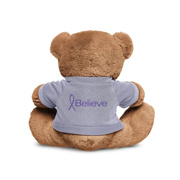 3.5" x 8.5" x 10" polyester plush brown bear with customizable... from ASI 79530 Prime Line