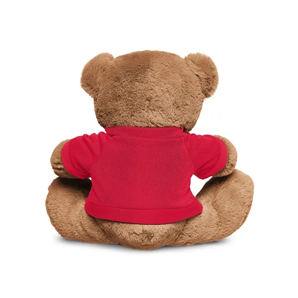 3.5" x 8.5" x 10" polyester plush brown bear with customizable... from ASI 79530 Prime Line