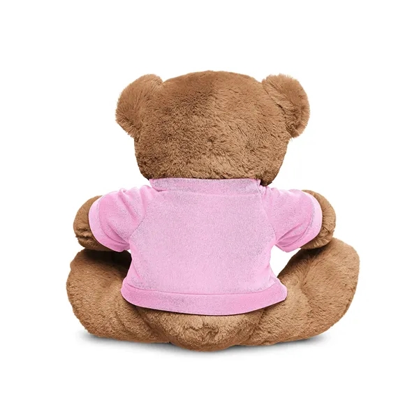 3.5" x 8.5" x 10" polyester plush brown bear with customizable... from ASI 79530 Prime Line