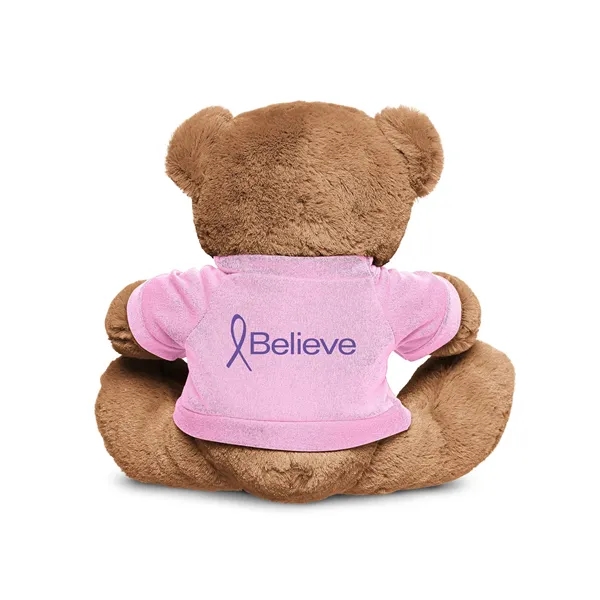 3.5" x 8.5" x 10" polyester plush brown bear with customizable... from ASI 79530 Prime Line
