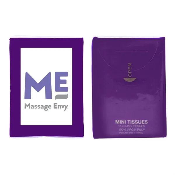 3" x 2" x 1" ten-pack of 7.875" x 8" tissues... from ASI 63549 Jornik Manufacturing Corp