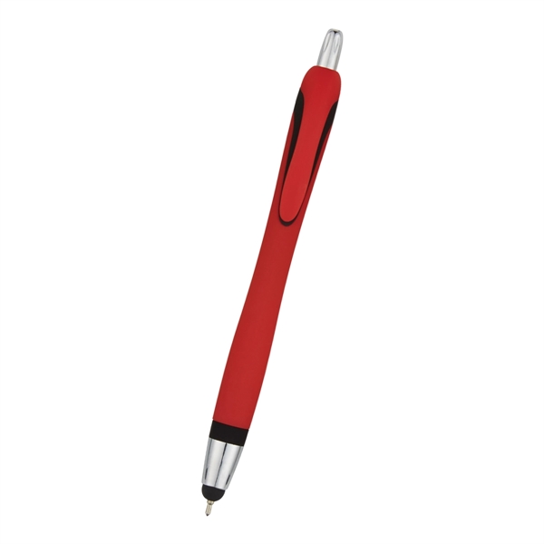 Ava Sleek Write Pen with Stylus.  Plunger Action. Push Down... from ASI 61125 Hit Promotional Products