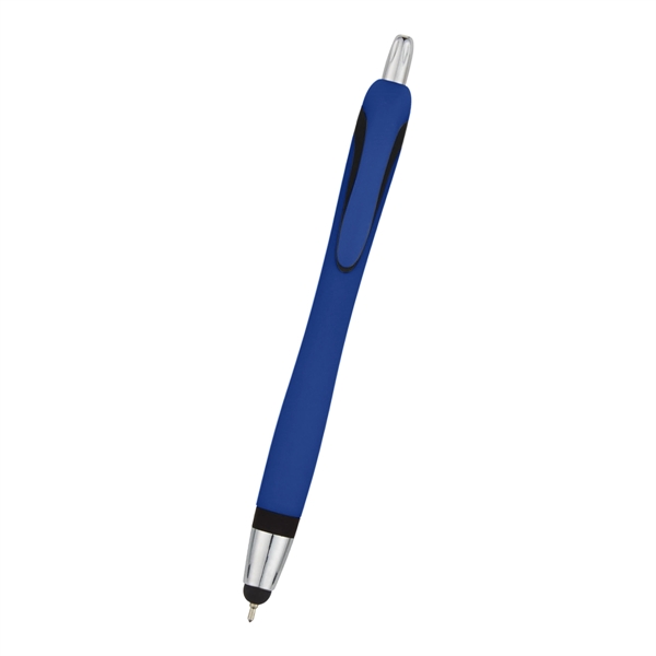 Ava Sleek Write Pen with Stylus.  Plunger Action. Push Down... from ASI 61125 Hit Promotional Products