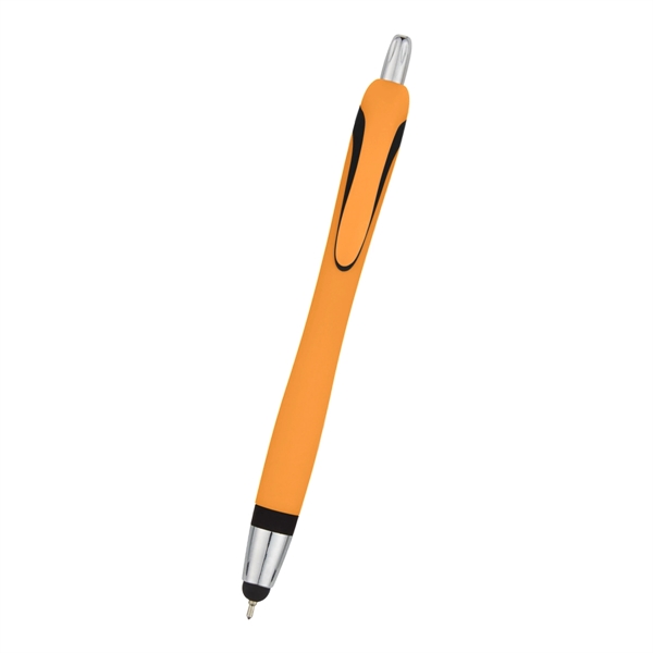 Ava Sleek Write Pen with Stylus.  Plunger Action. Push Down... from ASI 61125 Hit Promotional Products