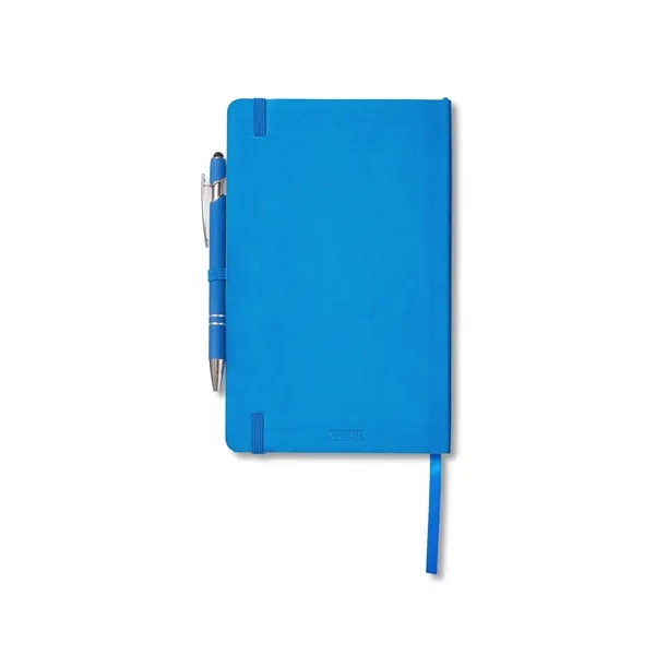 Journal and pen set with a soft cover, a rubberized aluminum... from ASI 79530 Prime Line
