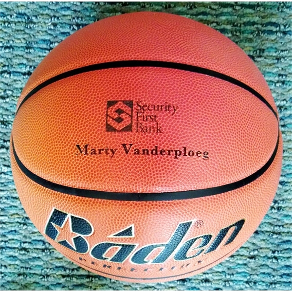 Customizable 29.5" x 0.25" leather basketball.... from ASI 92531 Unique Custom Products / UCP