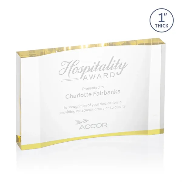 The freestanding Langworth Award is a stunning, thick accolade featuring a... from ASI 84592 St Regis Group / St Regis