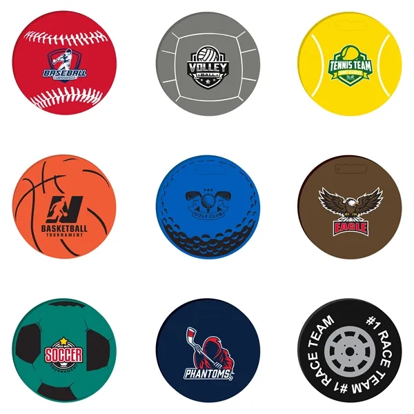 Round Shaped Foam Stadium Seat Cushion - USA Made!... from ASI 72805 NEP Promotions