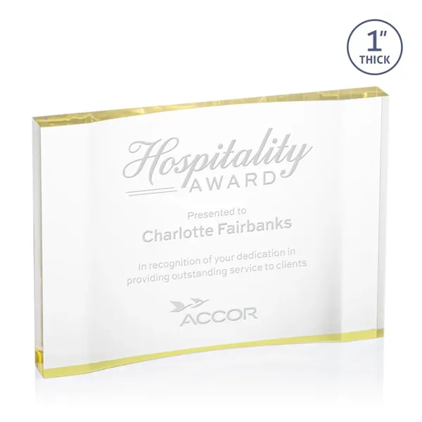 The freestanding Langworth Award is a stunning, thick accolade featuring a... from ASI 84592 St Regis Group / St Regis