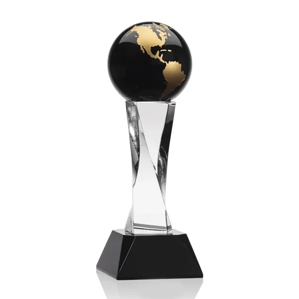 The Langford Globe Award features an elegant 4" Black Optical Crystal... from ASI 84592 St Regis Group / St Regis