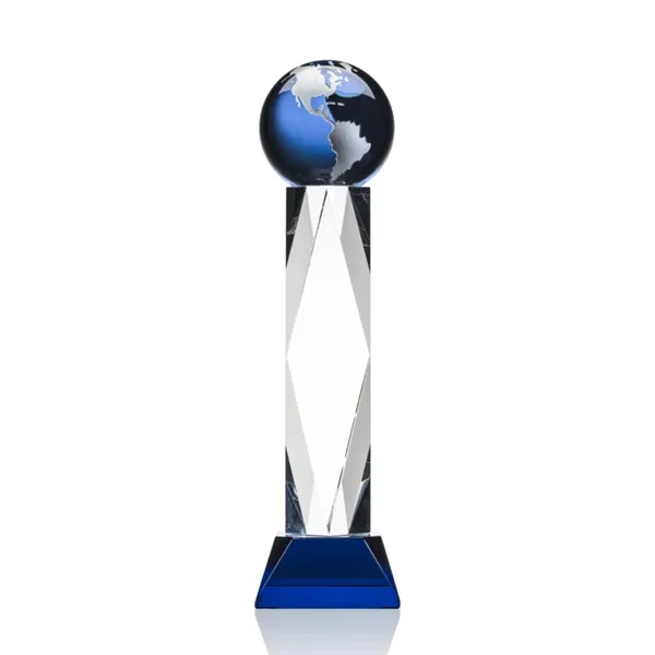 This award features a 4" Blue Optical global with gold or... from ASI 84592 St Regis Group / St Regis