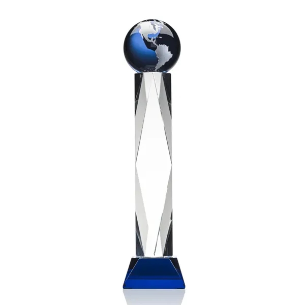 This award features a 4" Blue Optical global with gold or... from ASI 84592 St Regis Group / St Regis