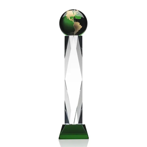 This award features a 4" Green Optical global with gold or... from ASI 84592 St Regis Group / St Regis
