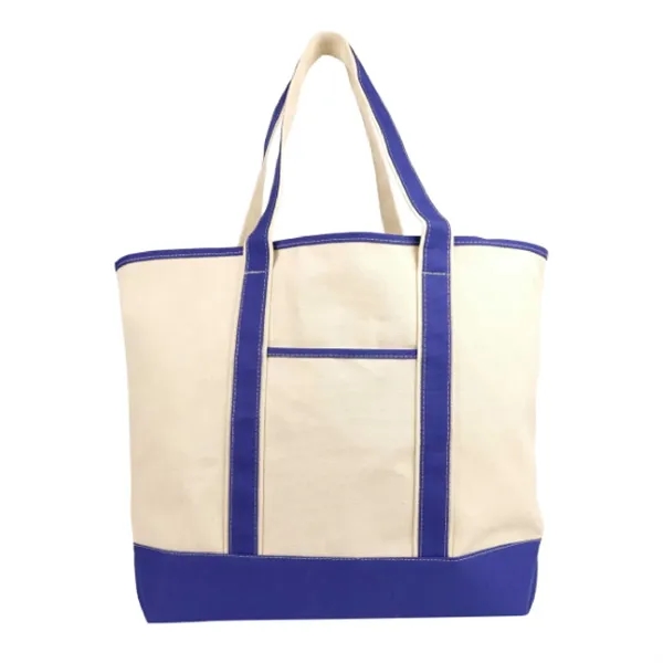Deluxe Cotton Canvas Tote Bag w/ Outer Pocket... from ASI 39820 Opusline (Benmex) / Opus Line