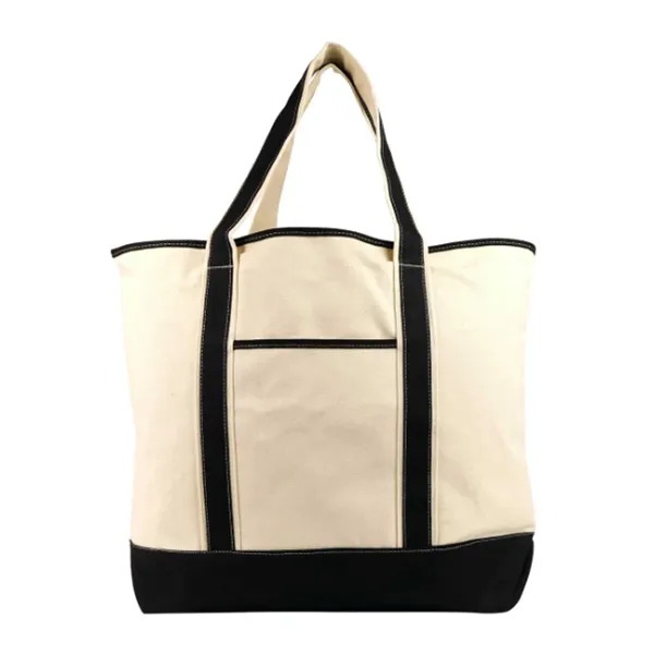Deluxe Cotton Canvas Tote Bag w/ Outer Pocket... from ASI 39820 Opusline (Benmex) / Opus Line