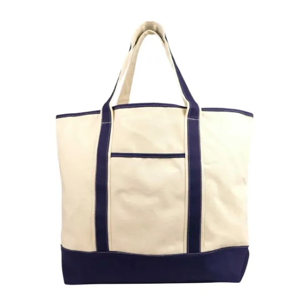 Deluxe Cotton Canvas Tote Bag w/ Outer Pocket... from ASI 39820 Opusline (Benmex) / Opus Line