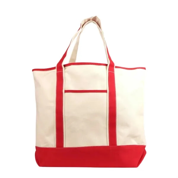 Deluxe Cotton Canvas Tote Bag w/ Outer Pocket... from ASI 39820 Opusline (Benmex) / Opus Line