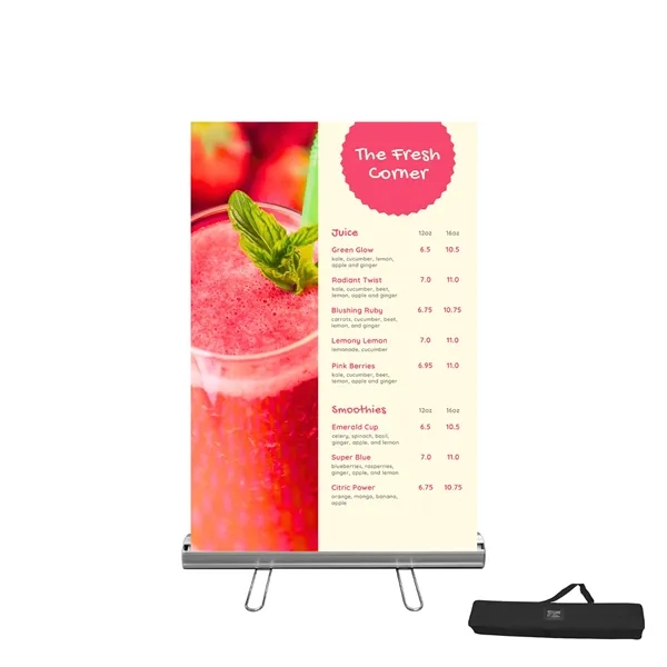 33"W x 48"H Full Color Retractable Display Kit - Graphic, Premium... from ASI 94105 Visual Textile Resource