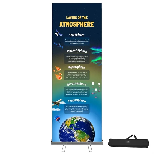 33"W x 90"H Full Color Retractable Display Kit - Graphic, Premium... from ASI 94105 Visual Textile Resource