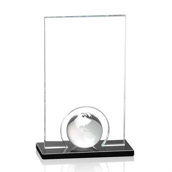 A gleaming crystal orb is mounted to our black optical crystal... from ASI 84592 St Regis Group / St Regis