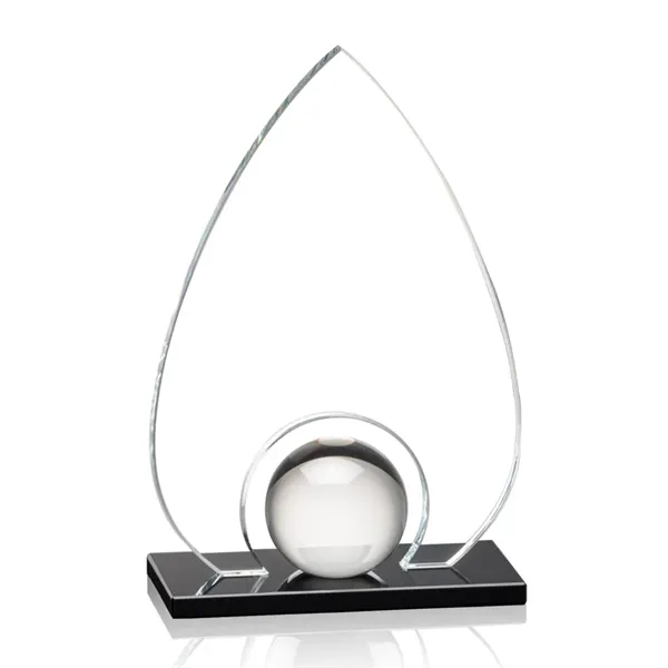A gleaming crystal orb is mounted to our black optical crystal... from ASI 84592 St Regis Group / St Regis