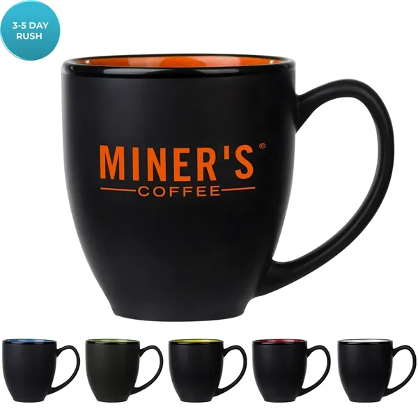 14 ounce ceramic coffee mug with a classic contoured design, handle... from ASI 57653 Gold Bond
