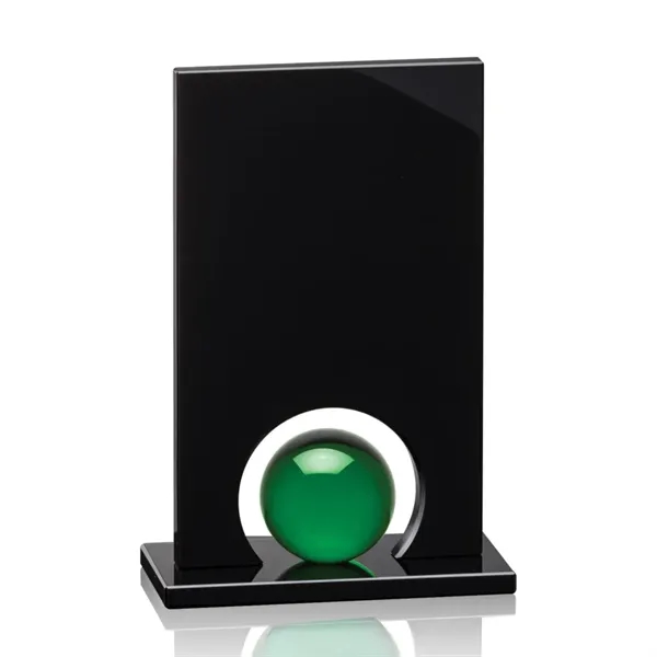 A gleaming crystal orb is mounted to our black optical crystal... from ASI 84592 St Regis Group / St Regis