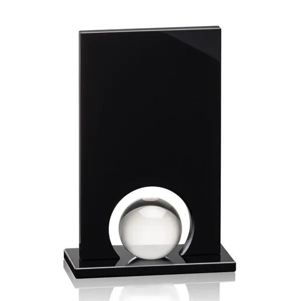 A gleaming crystal orb is mounted to our black optical crystal... from ASI 84592 St Regis Group / St Regis