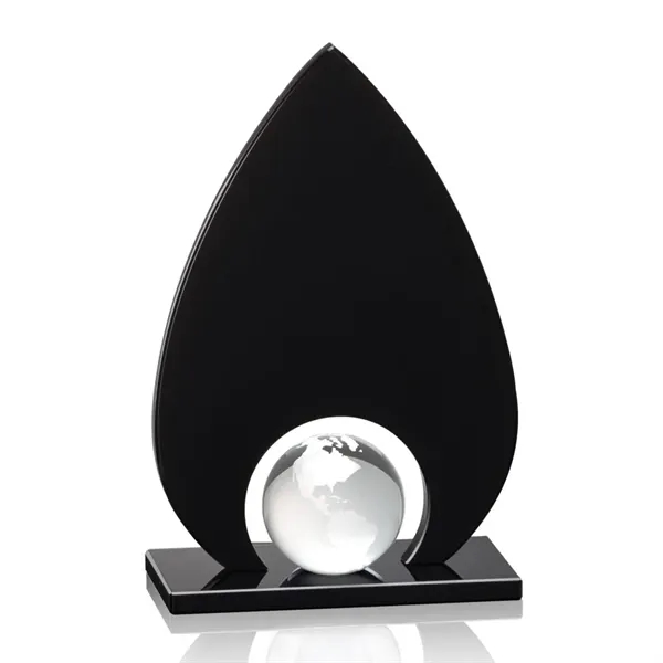 A gleaming crystal orb is mounted to our black optical crystal... from ASI 84592 St Regis Group / St Regis