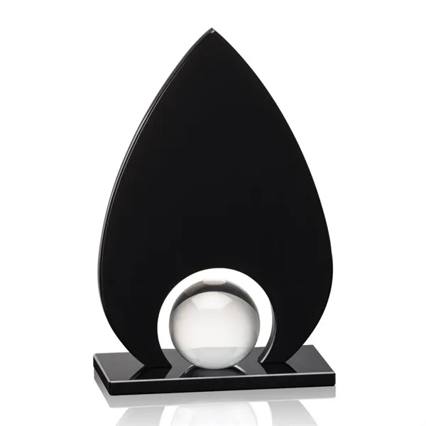 A gleaming crystal orb is mounted to our black optical crystal... from ASI 84592 St Regis Group / St Regis